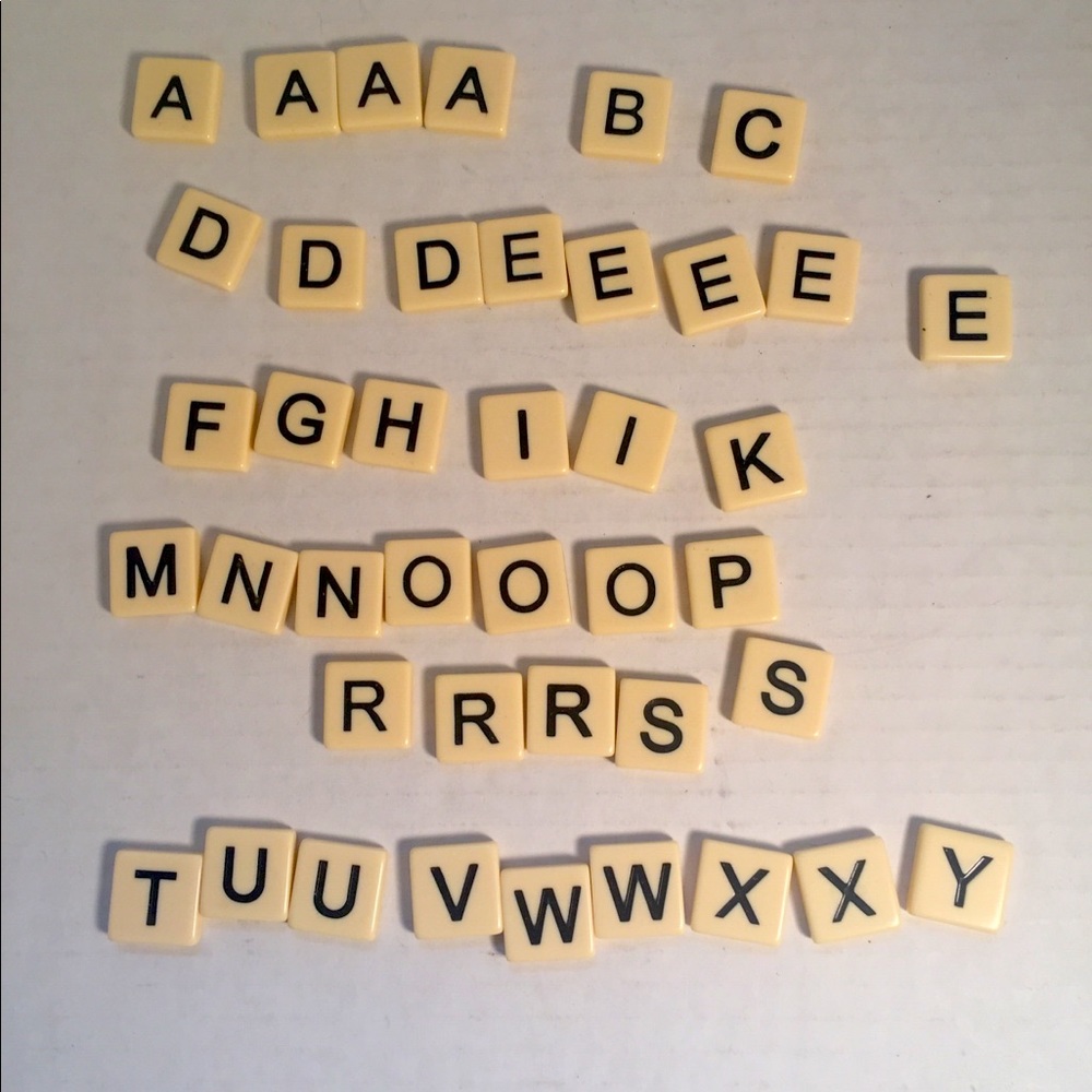 Letter tiles for crafts/ photos scrabble style 40